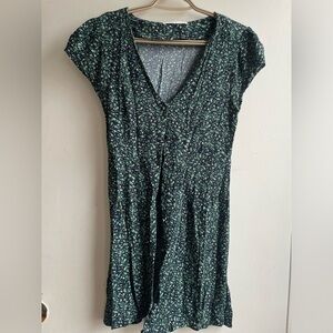 Oak and Fort Floral Dress - Blue/Green